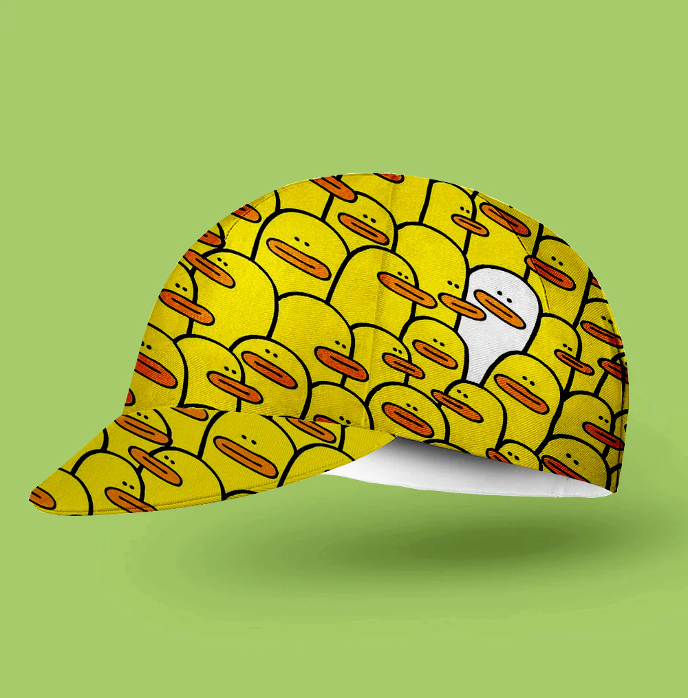 A Duck On A Mission Cycling Cap - Image 2