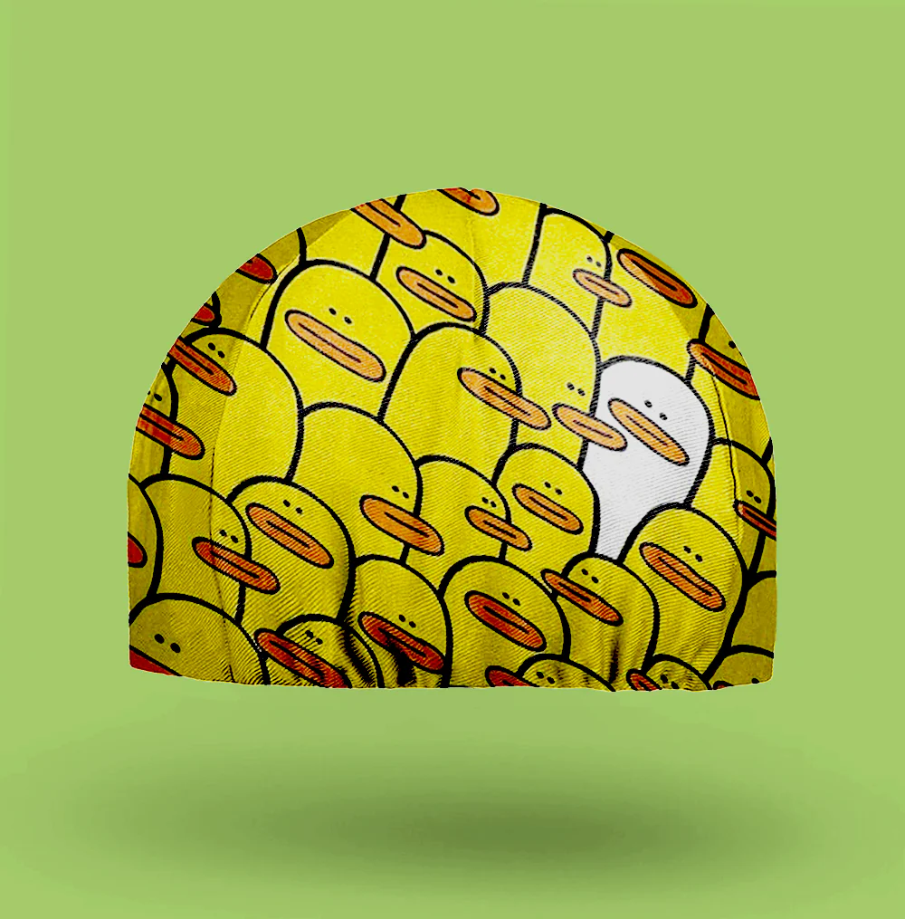 A Duck On A Mission Cycling Cap - Image 3