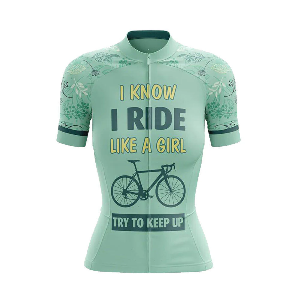 Like A Girl Women's Short Sleeve Cycling Kit - Image 3