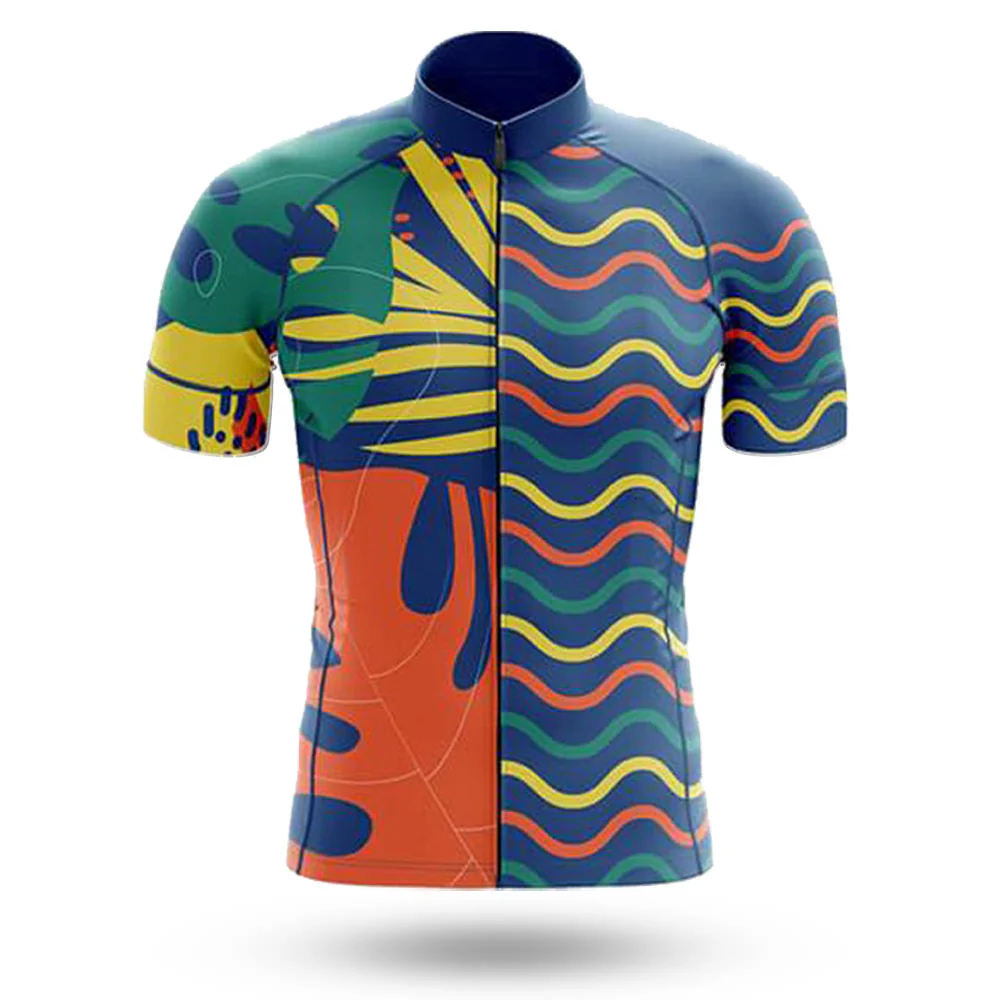 Abstract Men's Short Sleeve Cycling Kit - Image 3