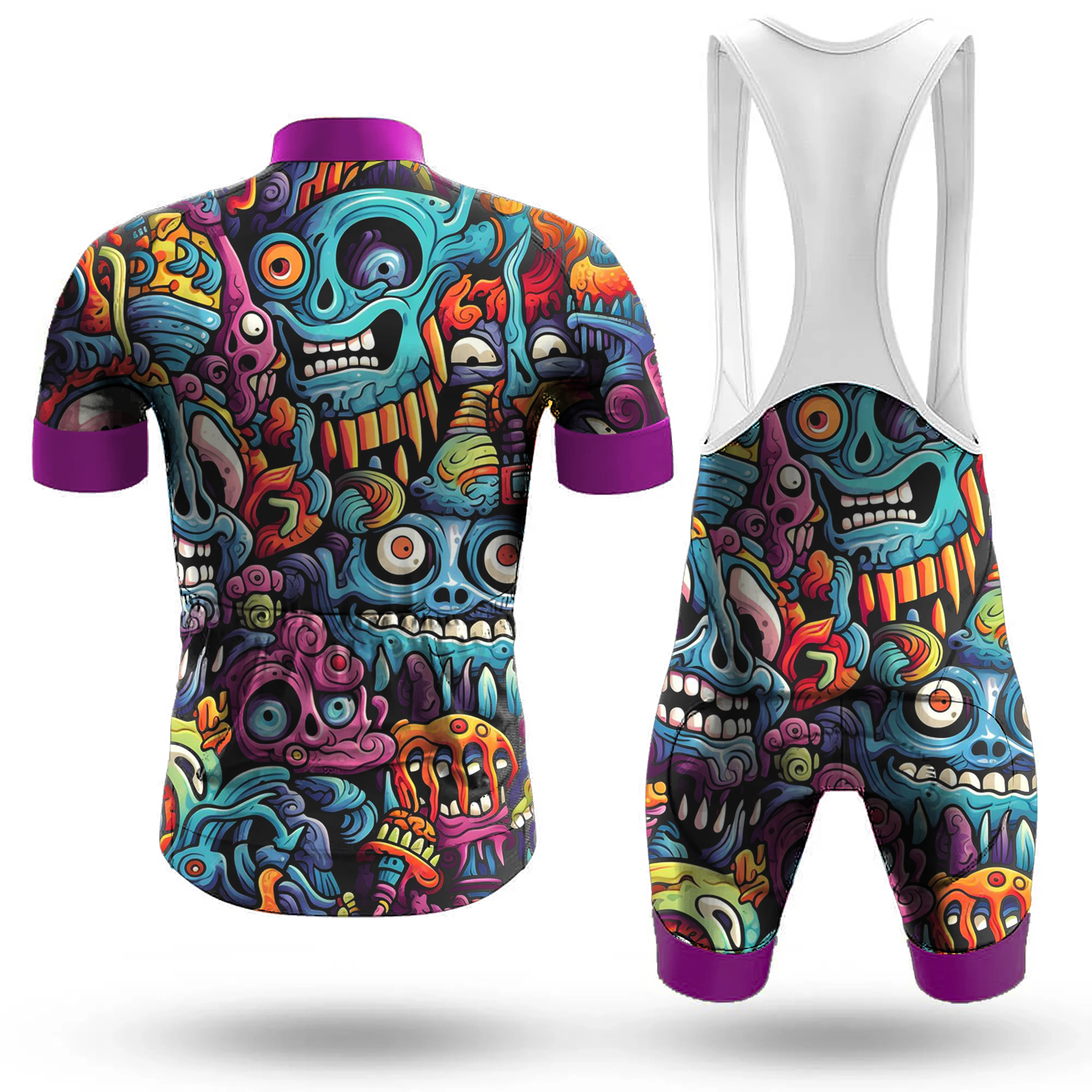Alien Creatures Multicolor Men's Cycling Kit - Image 2