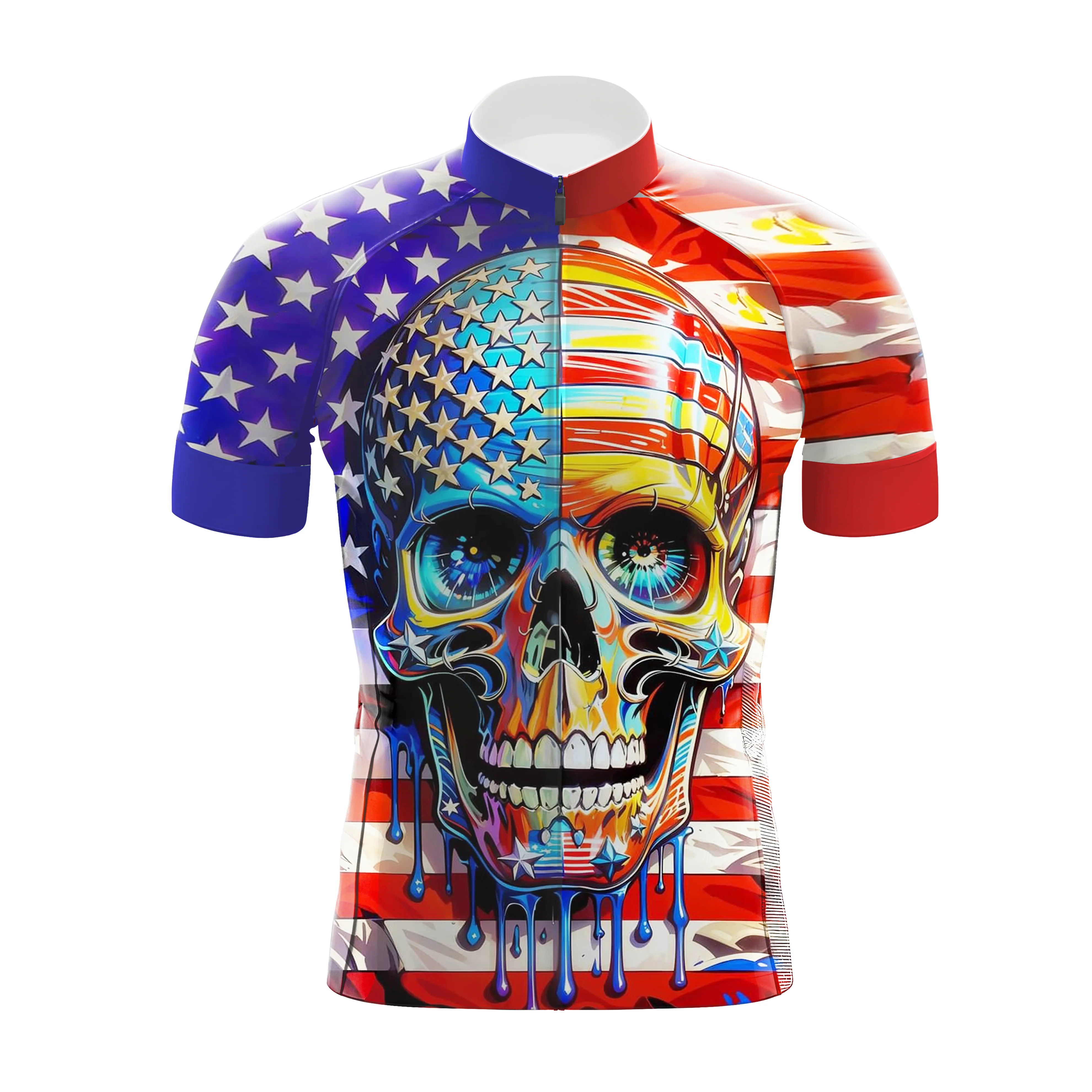 Artistic Skull Men's Cycling Kit - Image 3