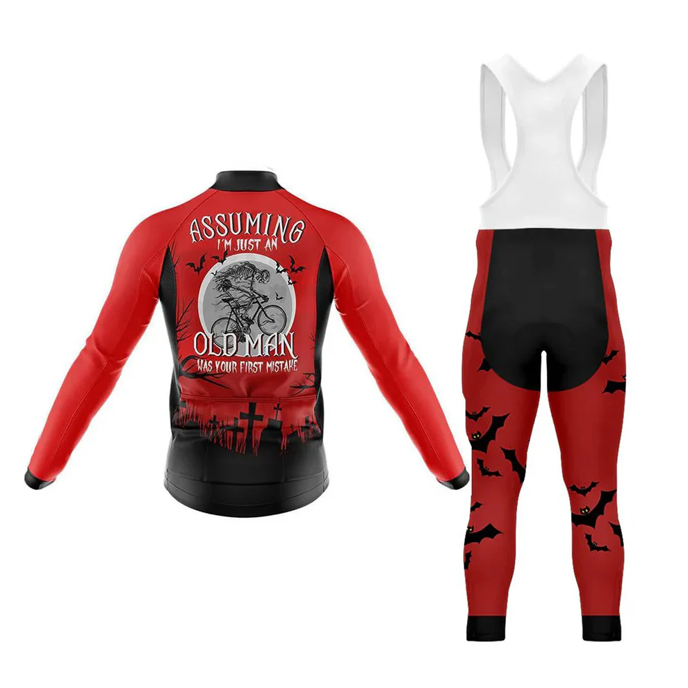 Assuming Old Man Men's Long Sleeve Cycling Kit - Image 2