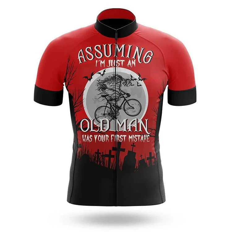 Assuming Old Man Men's Short Sleeve Cycling Kit - Image 3