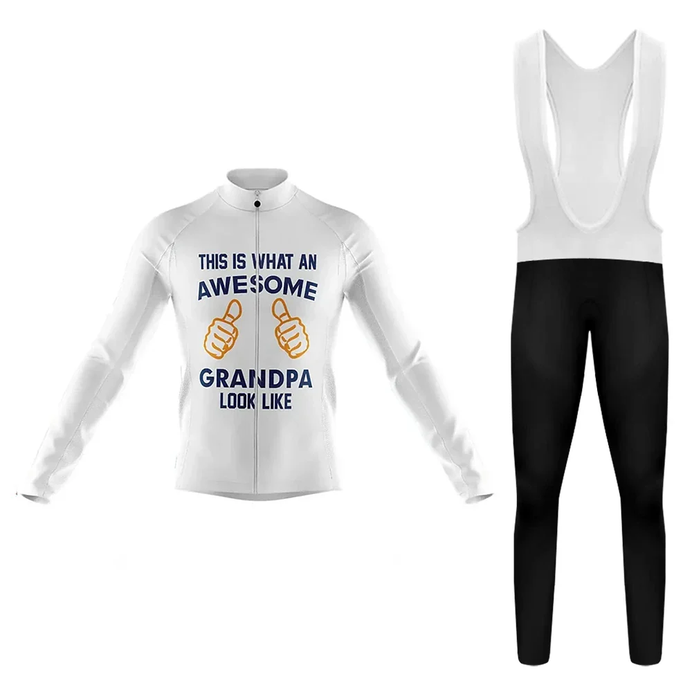 Awesome Grandpa Men's Long Sleeve Cycling Kit