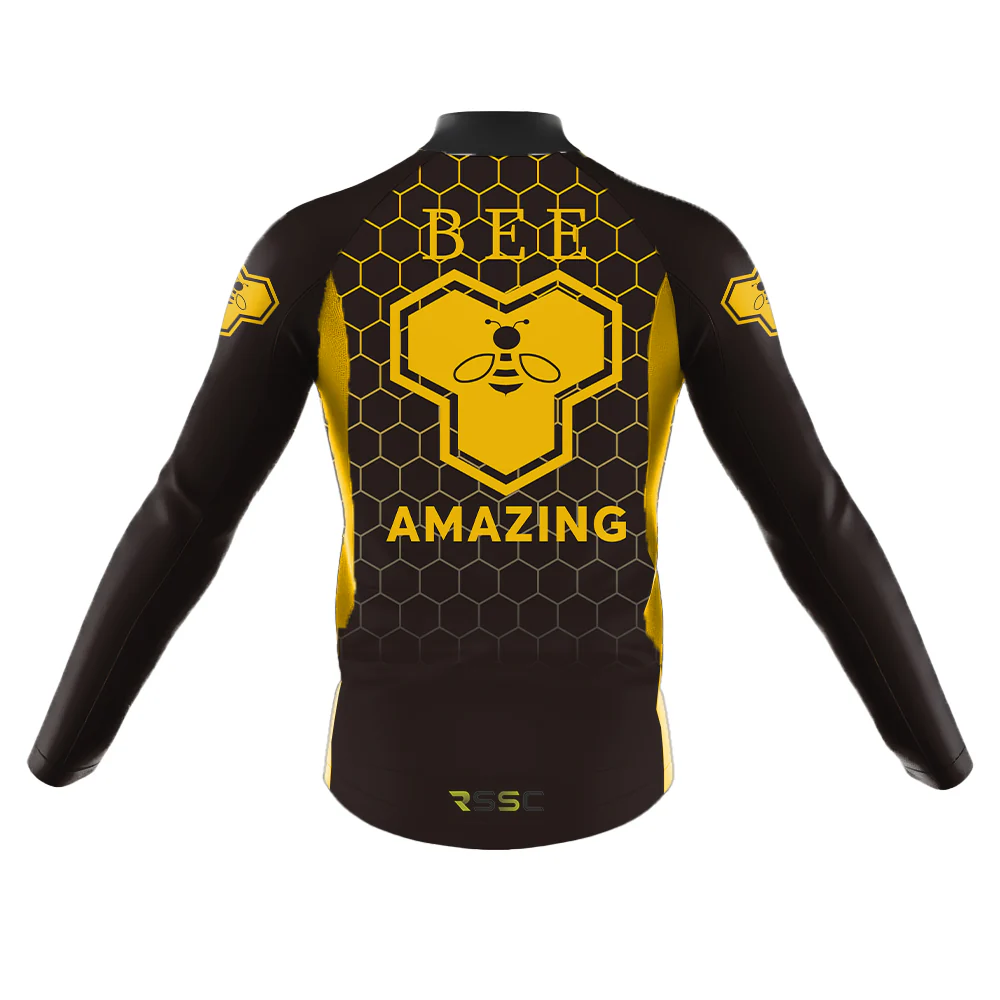 Bee Amazing Men's Long Sleeve Cycling Jersey - Image 2