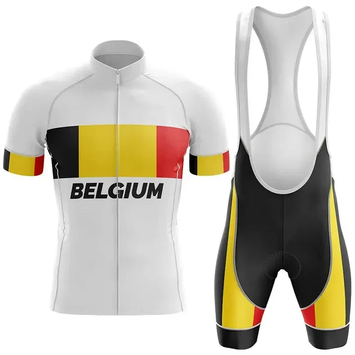 BELGIUM V4 Men's Short Sleeve Cycling Kit