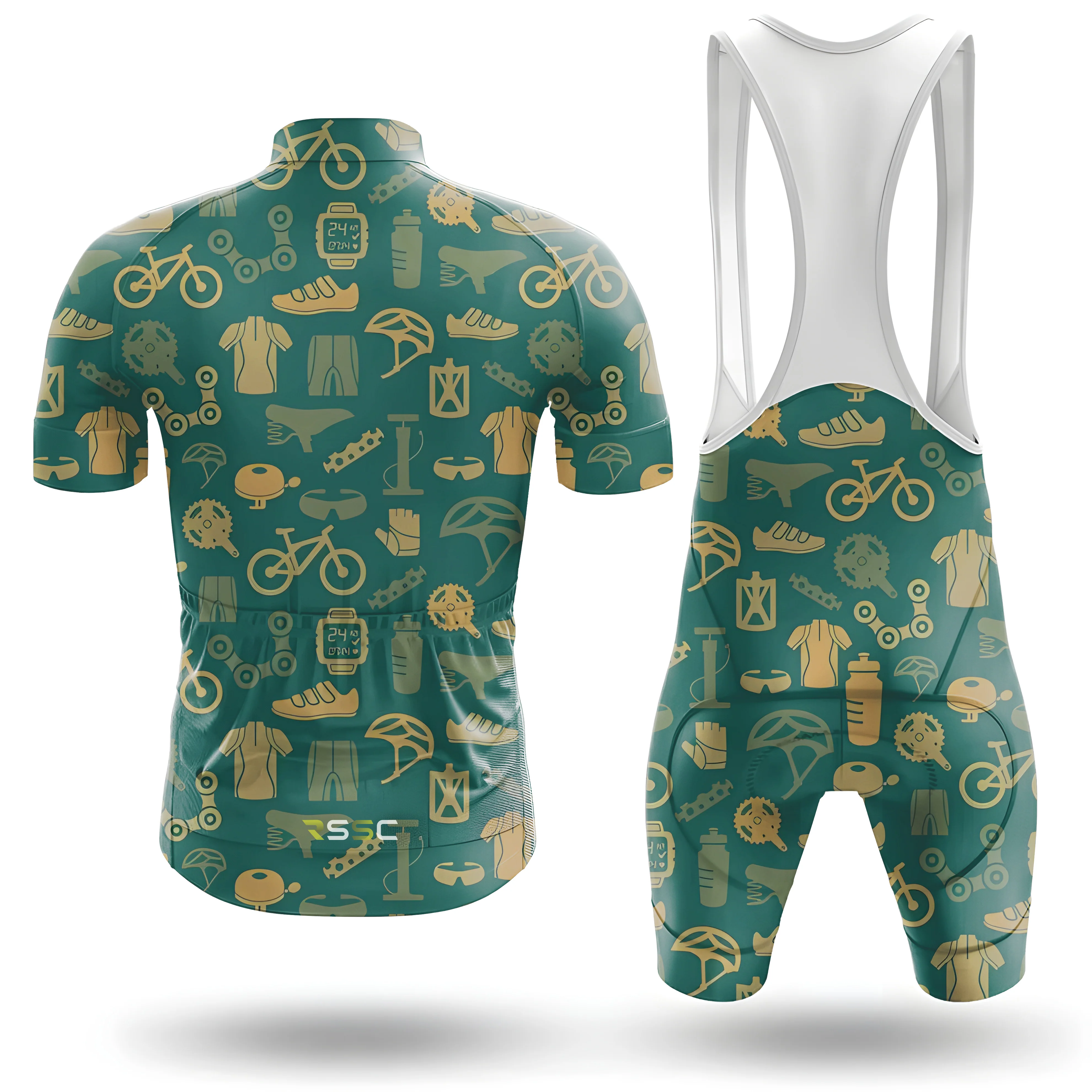 Bicycle Equipment Pattern Men's Cycling Kit - Image 2