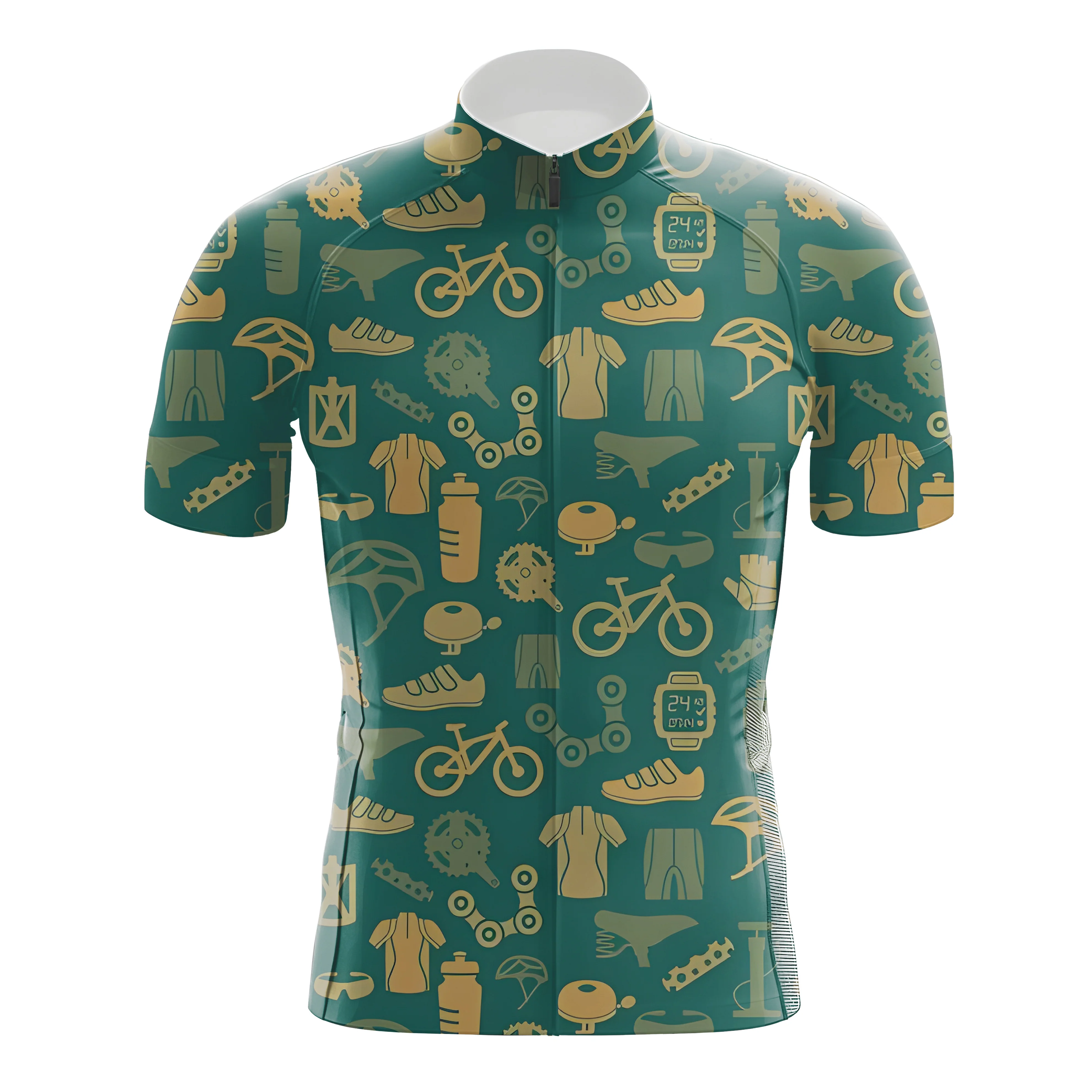 Bicycle Equipment Pattern Men's Cycling Kit - Image 3