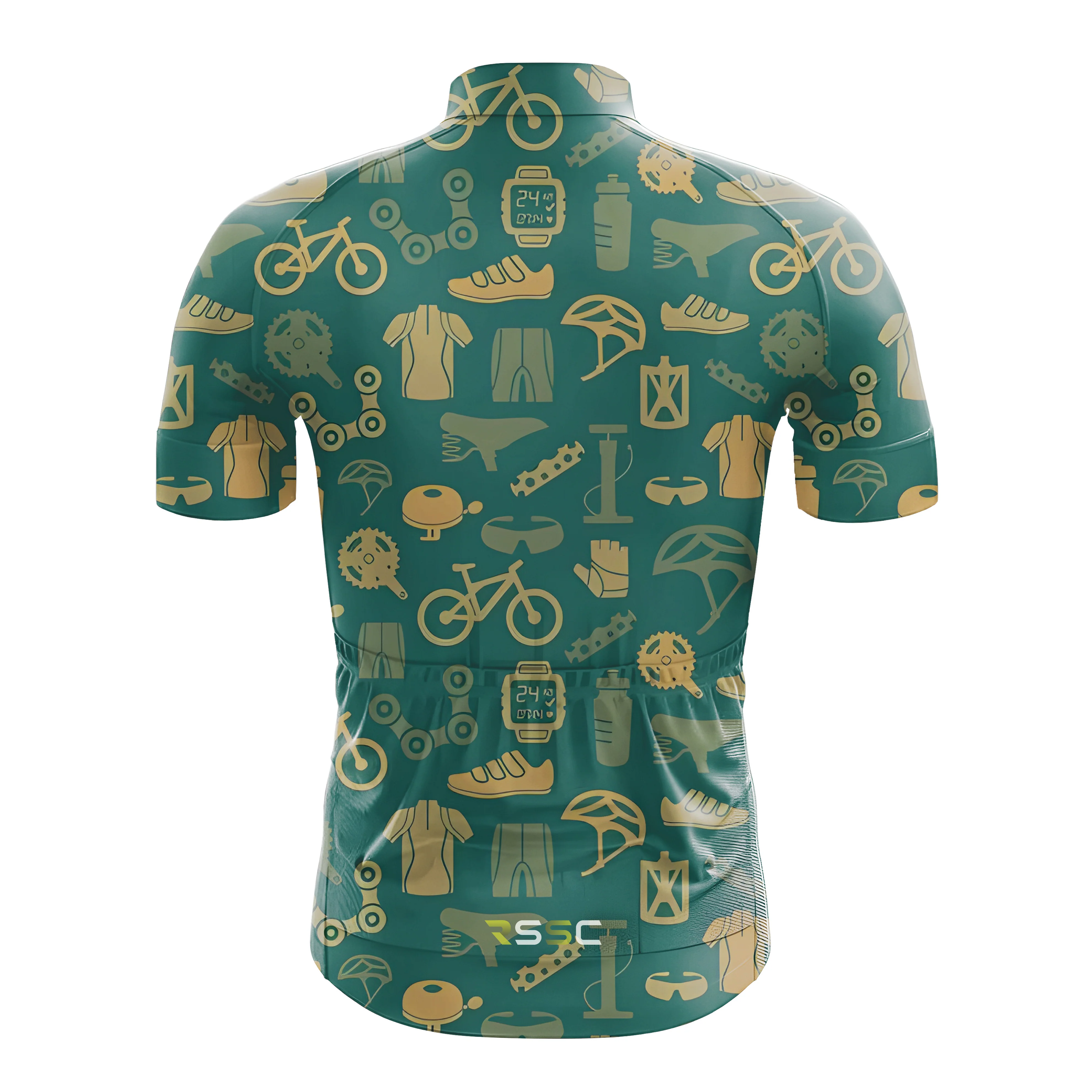 Bicycle Equipment Pattern Men's Cycling Kit - Image 4