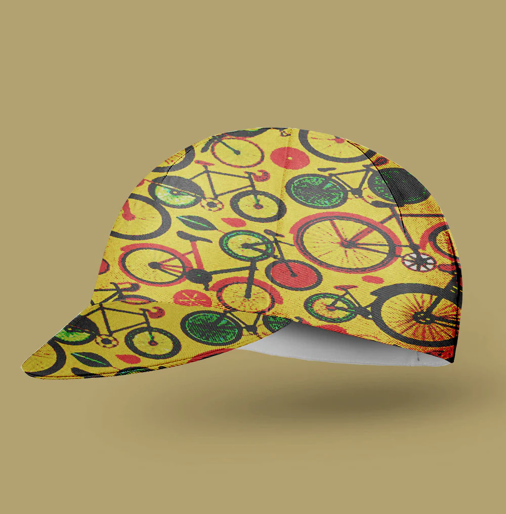 Bicycle Pattern Cycling Cap - Image 2