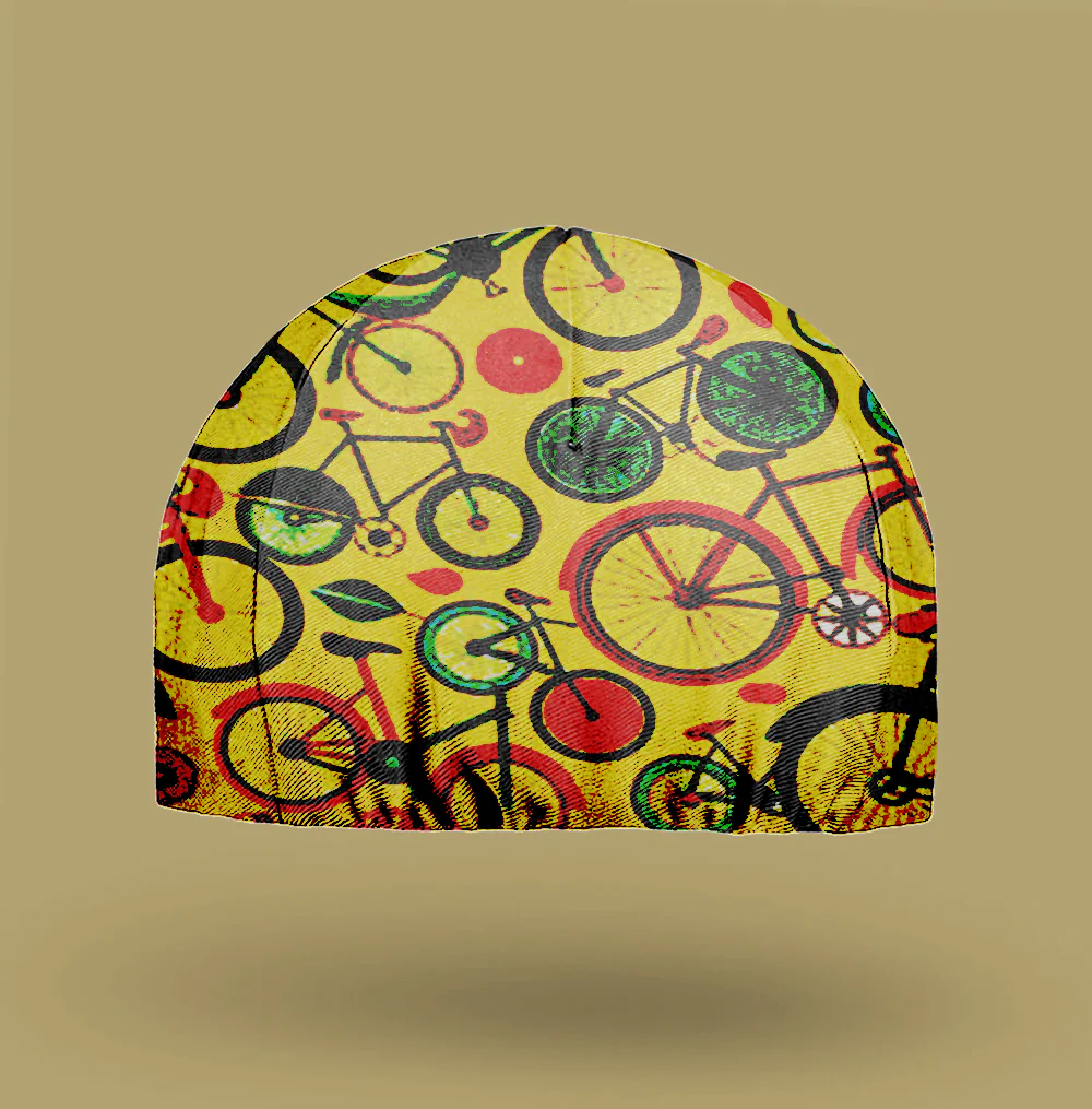 Bicycle Pattern Cycling Cap - Image 3