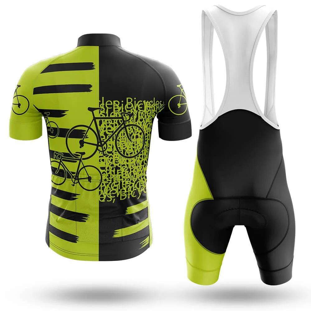 Bicycles Pattern Men's Short Sleeve Cycling Kit - Image 2