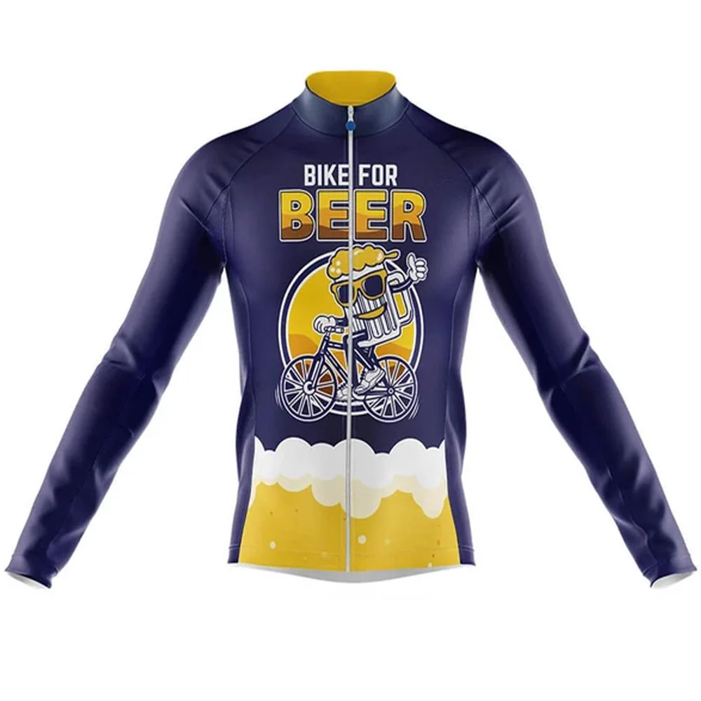 Bike For Beer Men's Long Sleeve Cycling Kit - Image 3