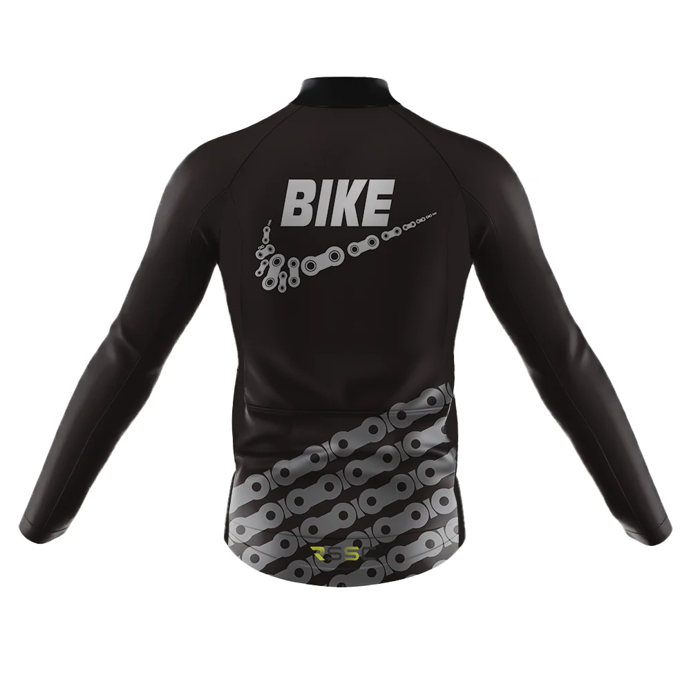 Bike Men's Long Sleeve Cycling Jersey - Image 2
