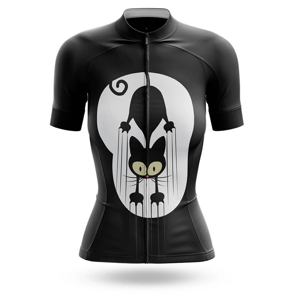 Black Cat Claw Women's Short Sleeve Cycling Kit - Image 3