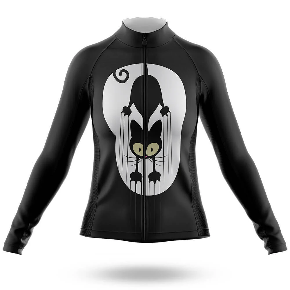 Black Cat Claw Women's Short Sleeve Cycling Kit - Image 5