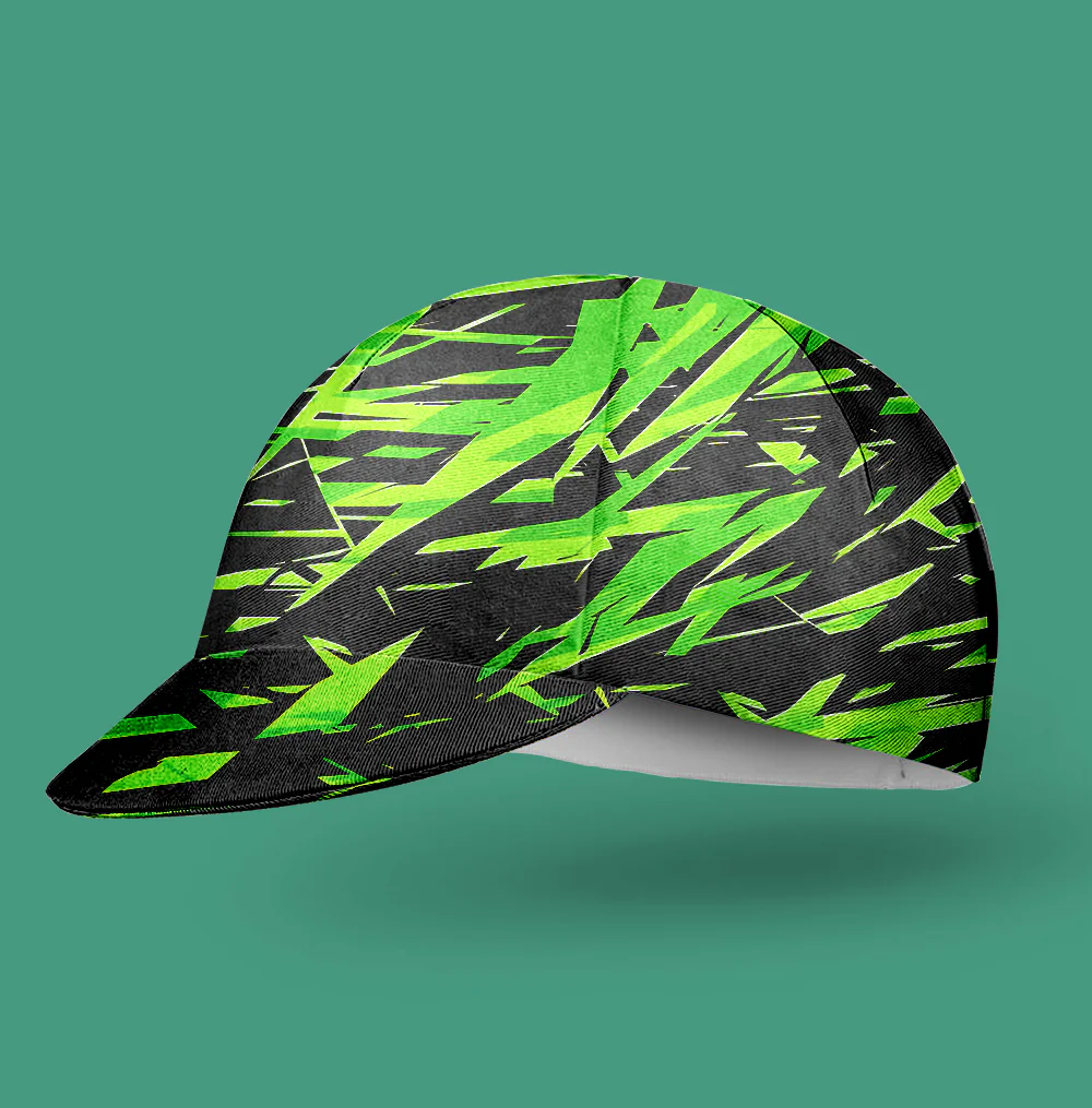 Black Turquoise Cycling Cap - Image 2