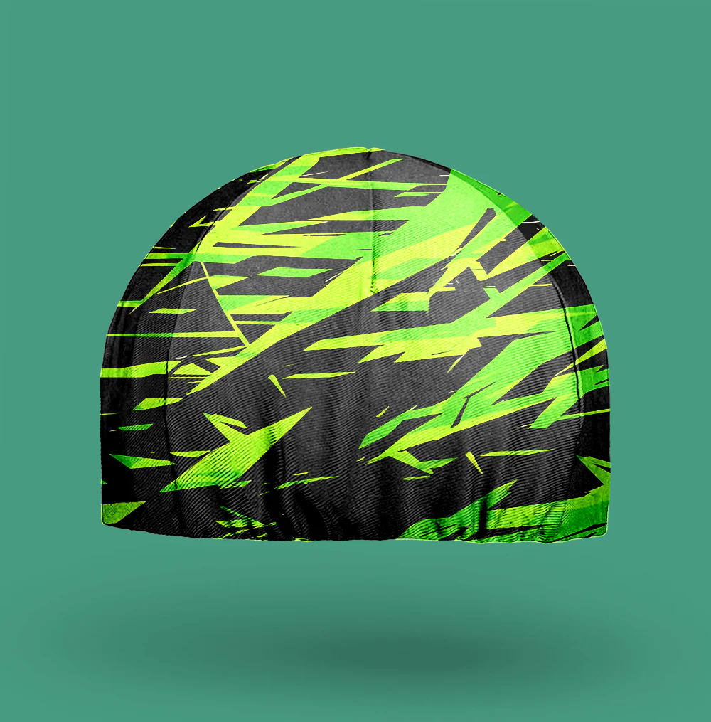 Black Turquoise Cycling Cap - Image 3