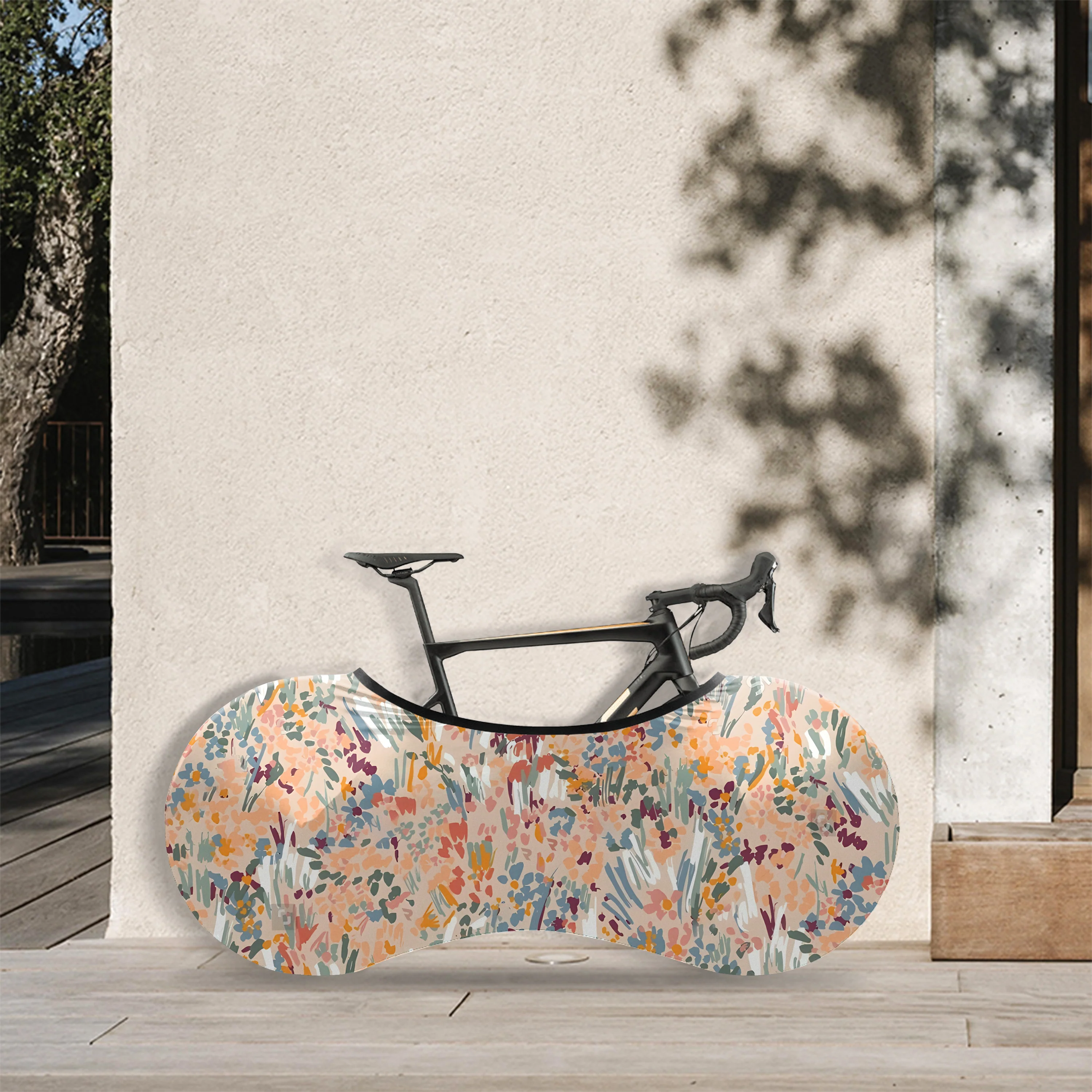 Blooming Flowers Bicycle Wheels Cover - Image 2
