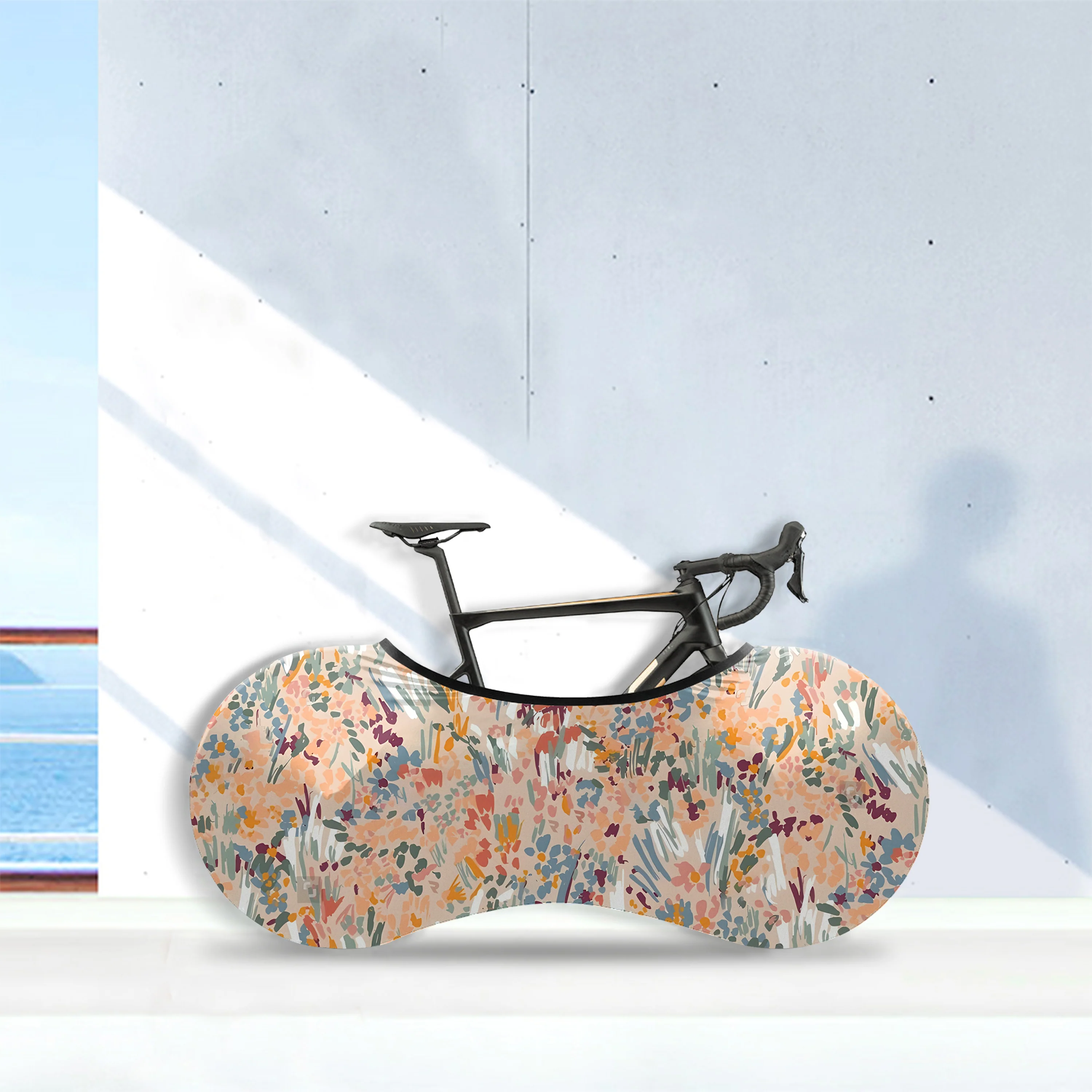 Blooming Flowers Bicycle Wheels Cover - Image 5