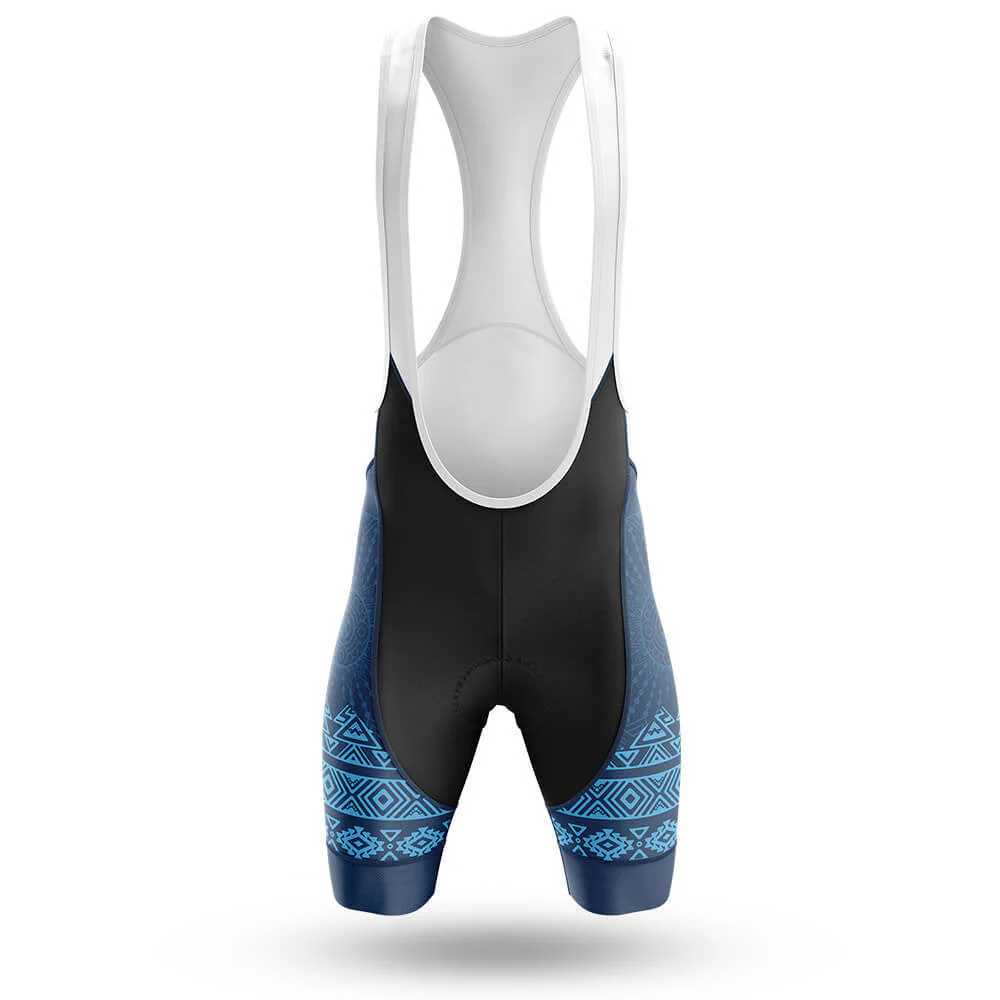 Blue Bike Pattern Men's Cycling Kit - Image 4