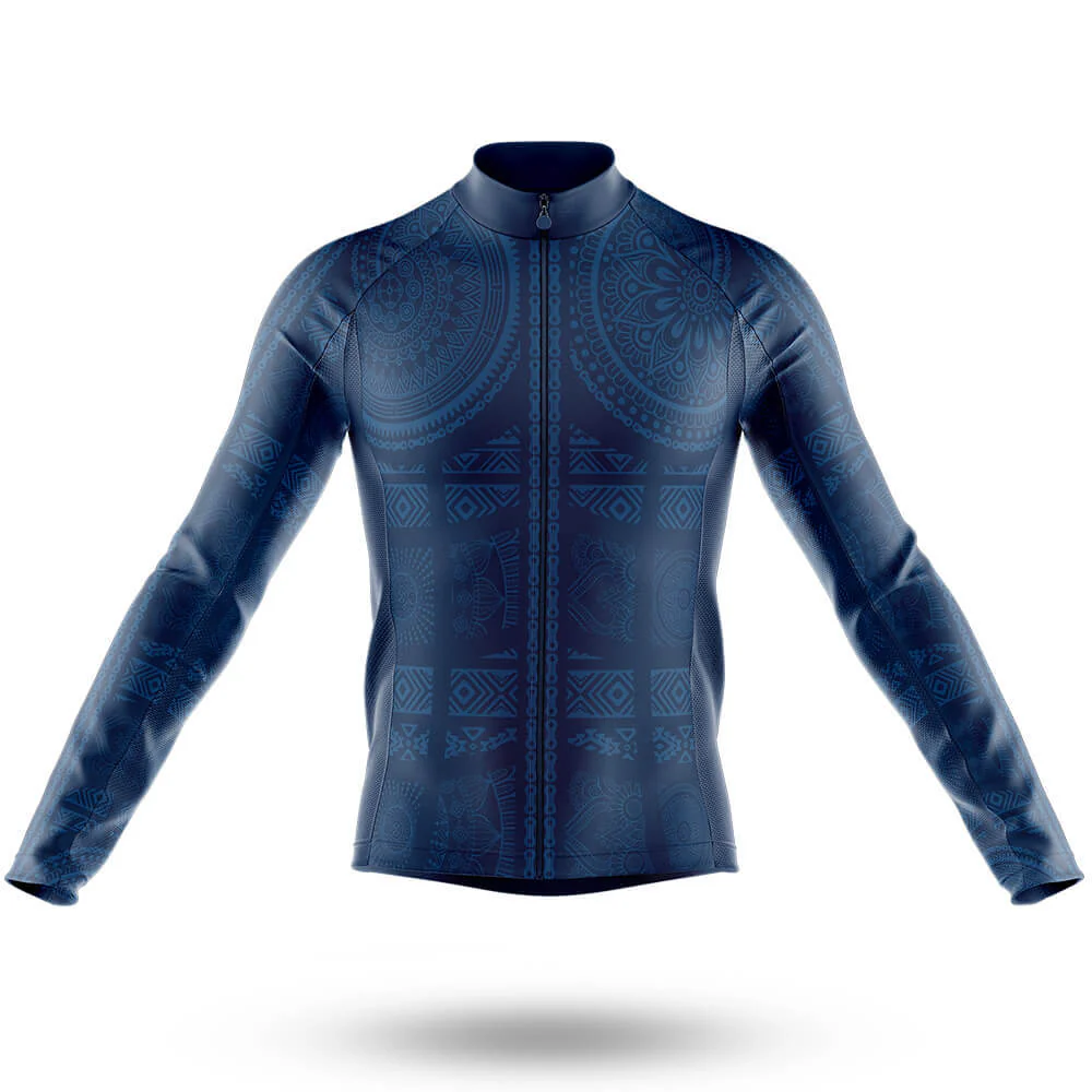 Blue Bike Pattern Men's Cycling Kit - Image 5