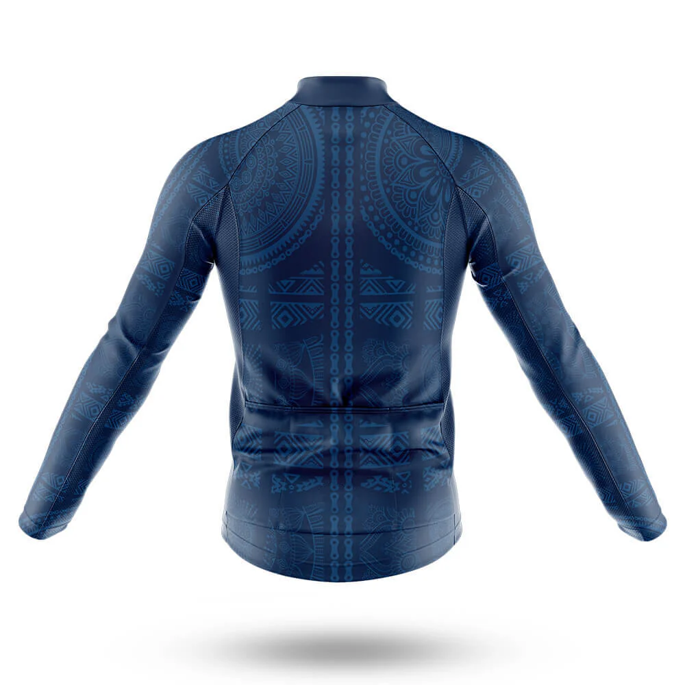 Blue Bike Pattern Men's Cycling Kit - Image 6