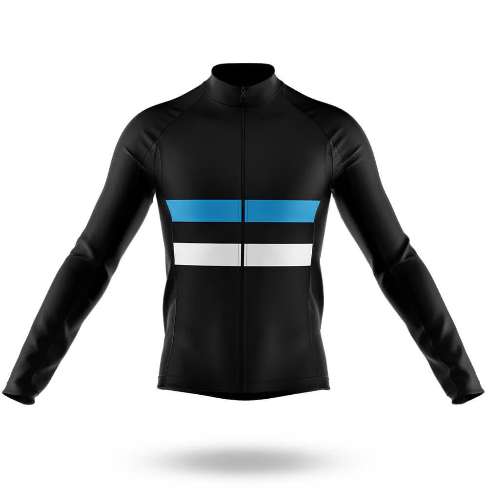 Blue White Lines Men's Cycling Kit - Image 5