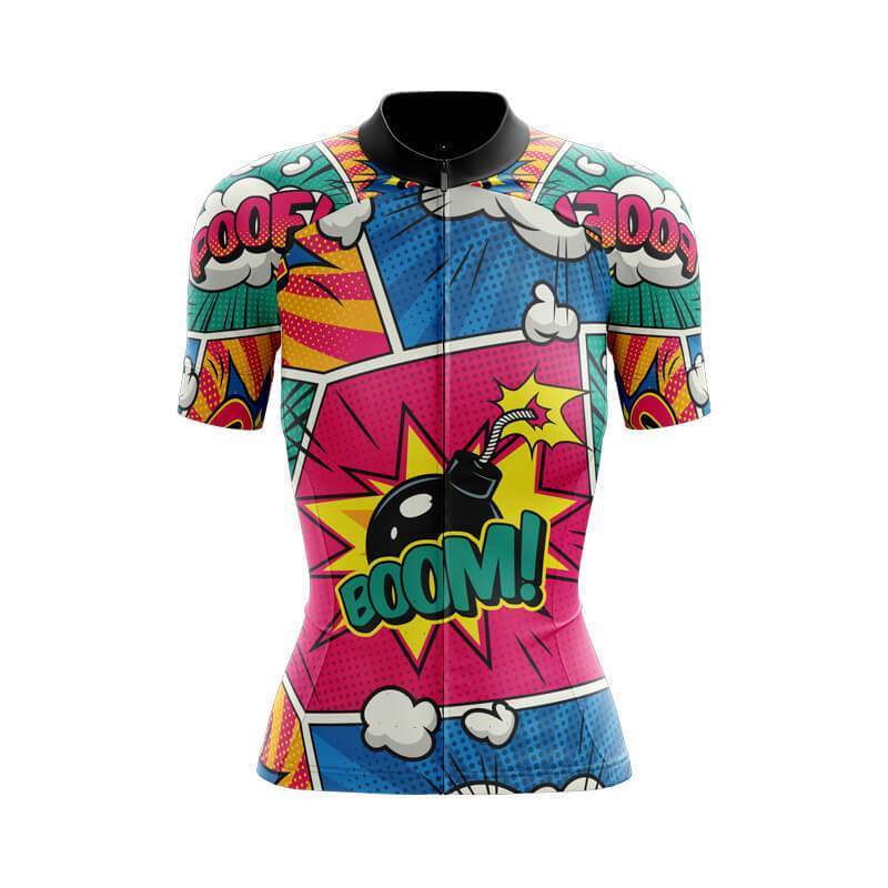 Boom Comic Women's Short Sleeve Cycling Kit - Image 3