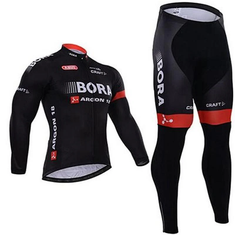 Bora Black Team Cycling Men's Long Sleeve Kit - Image 2