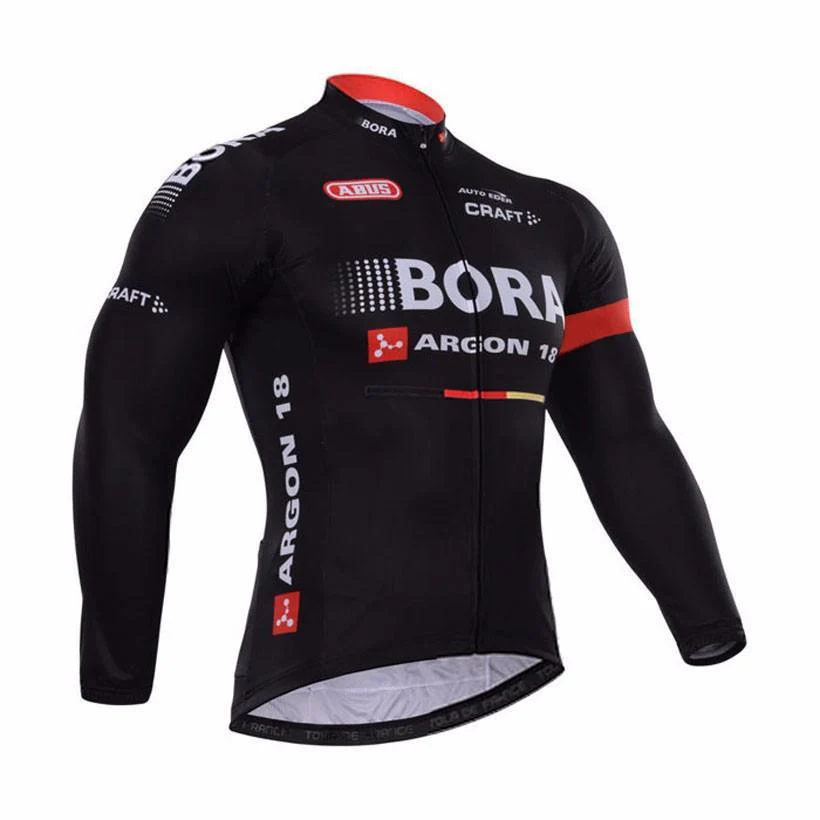 Bora Black Team Cycling Men's Long Sleeve Kit - Image 3