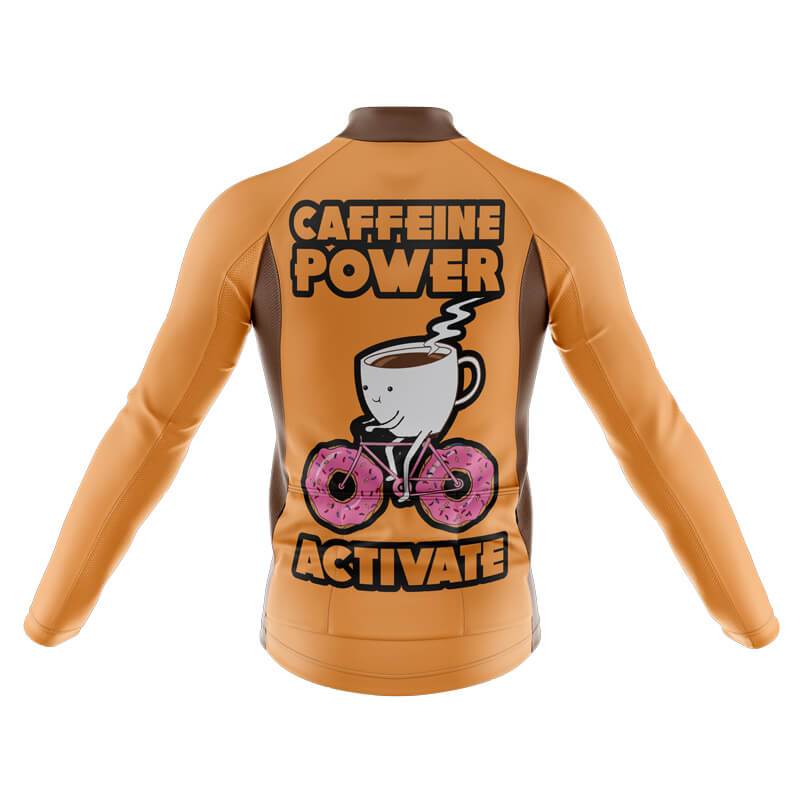 Caffeine Power Activate Men's Long Sleeve Cycling Jersey - Image 2