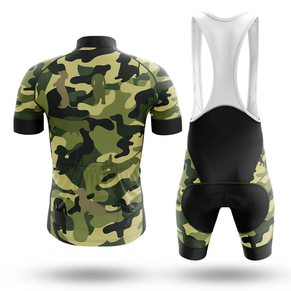 Camo Dachshund Men's Short Sleeve Cycling Kit - Image 2