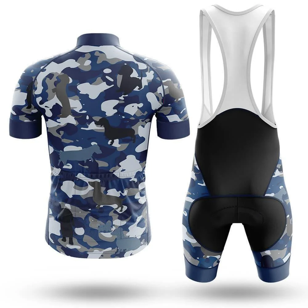 Camo Dachshund Men's Short Sleeve Cycling Kit - Image 2