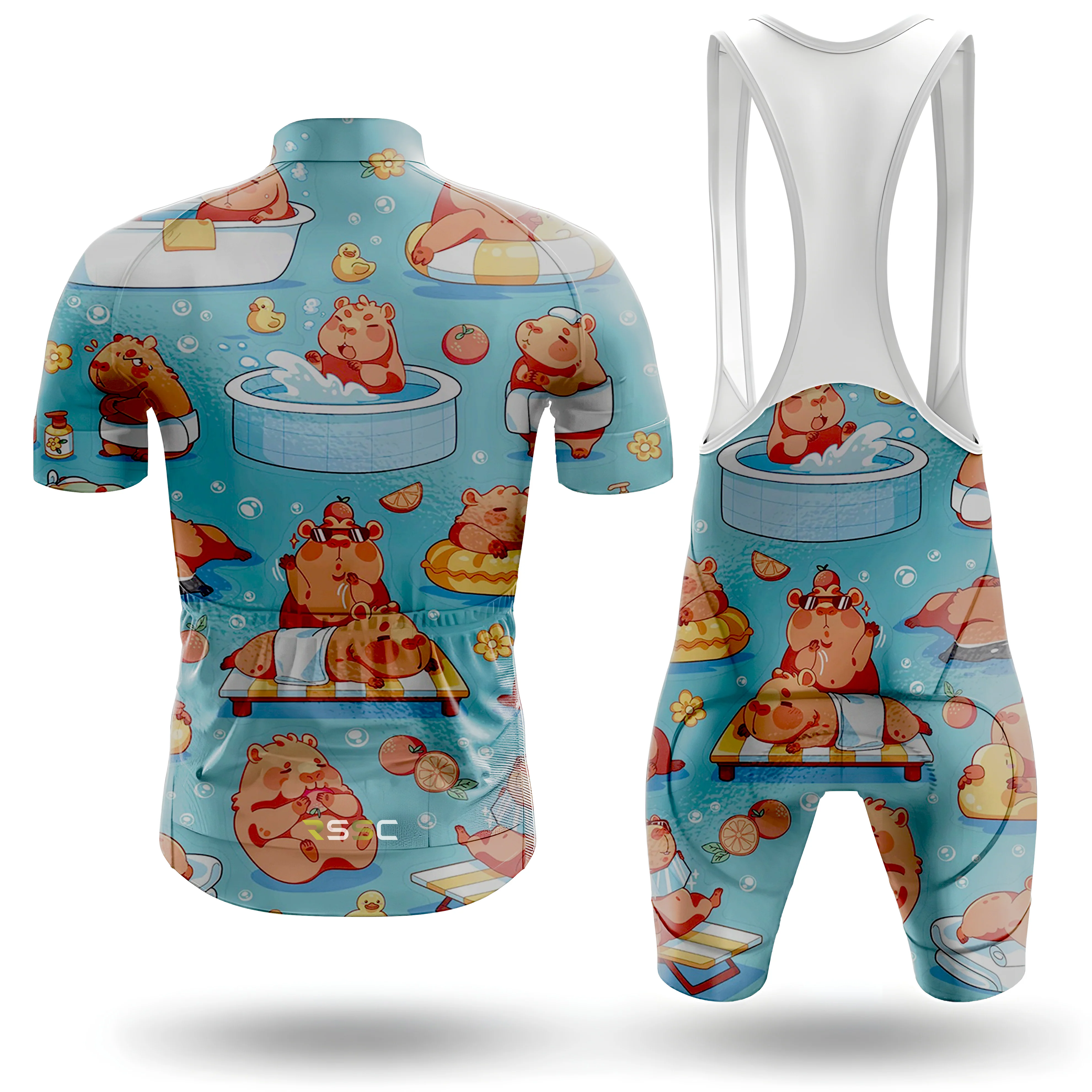Capybara Cartoon Men's Cycling Kit - Image 2