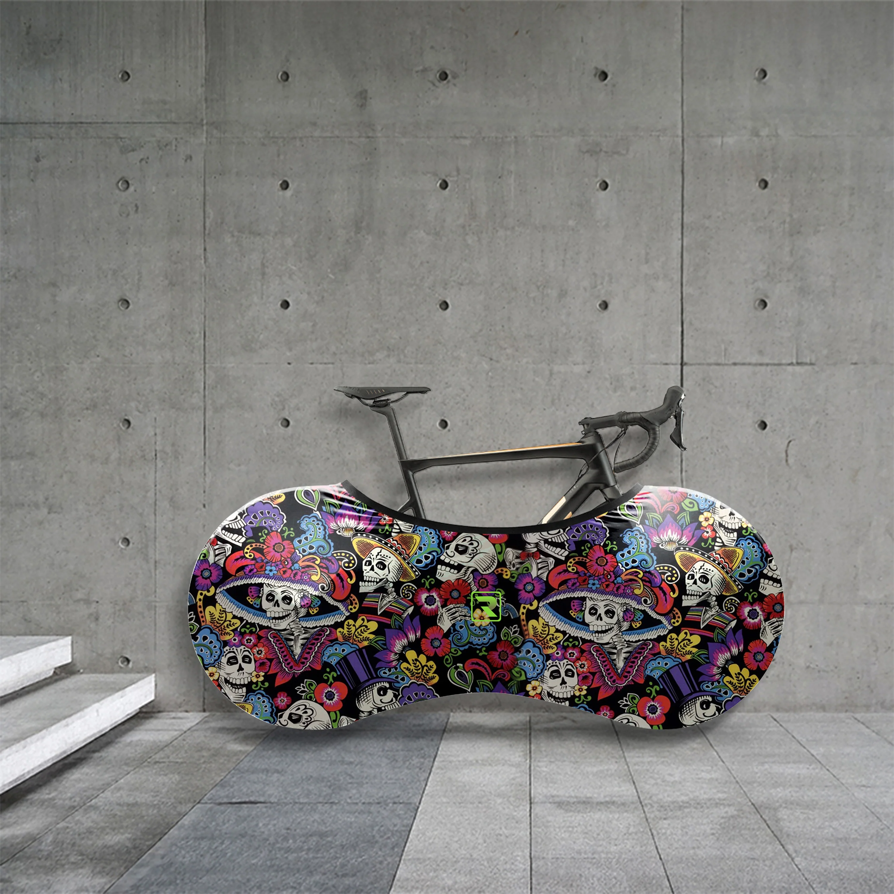 Carnival Girls And Skulls Bicycle Wheels Cover - Image 3