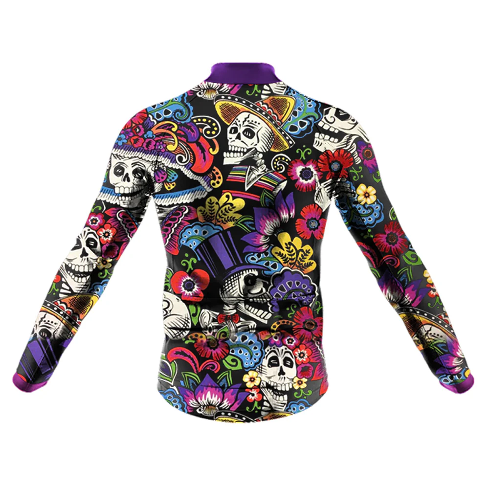 Carnival Girls and Skulls Men's Long Sleeve Cycling Kit - Image 5