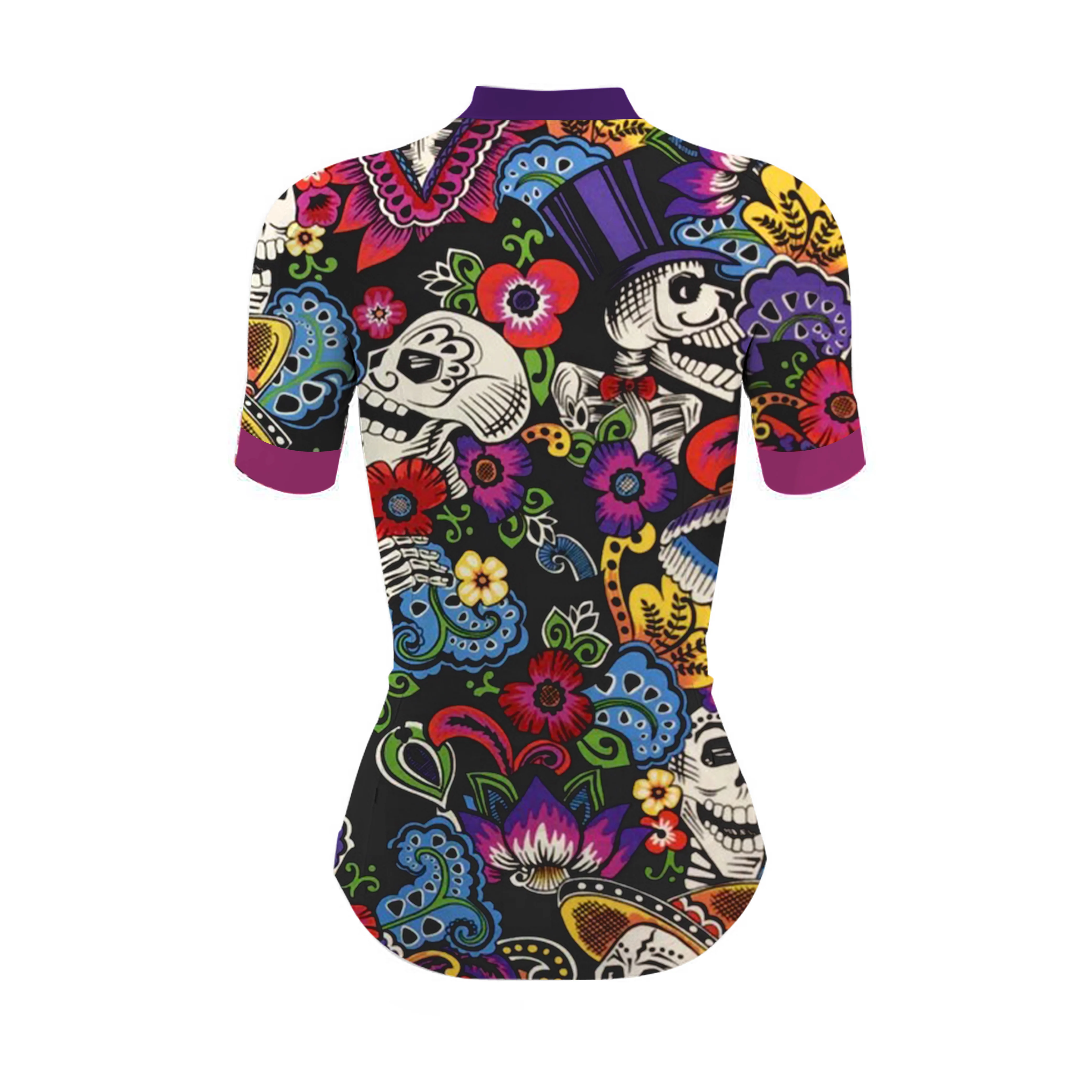 Carnival Girls and Skulls Women's Short Sleeve Cycling Kit - Image 4