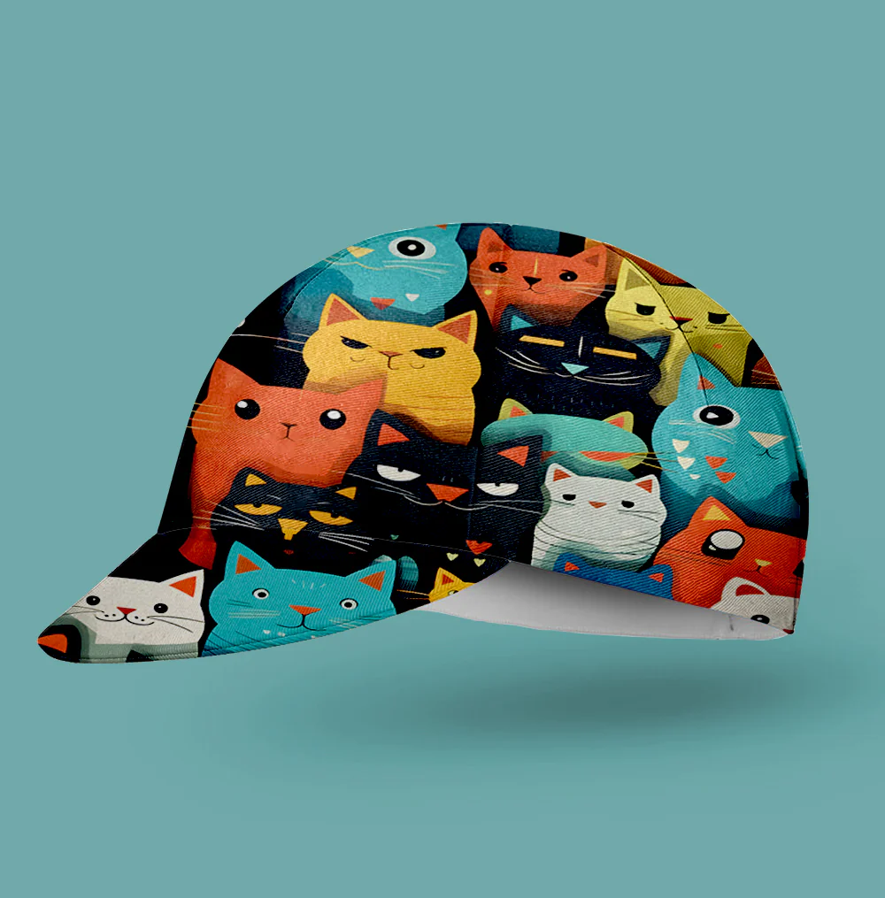 Cartoon Cat Cycling Cap - Image 2