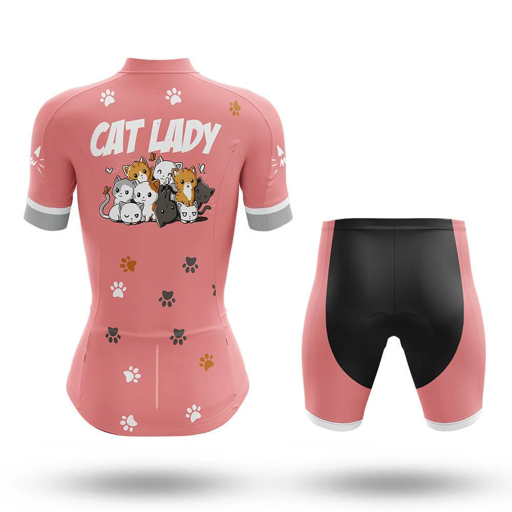 Cat Lady Women's Short Sleeve Cycling Kit - Image 2