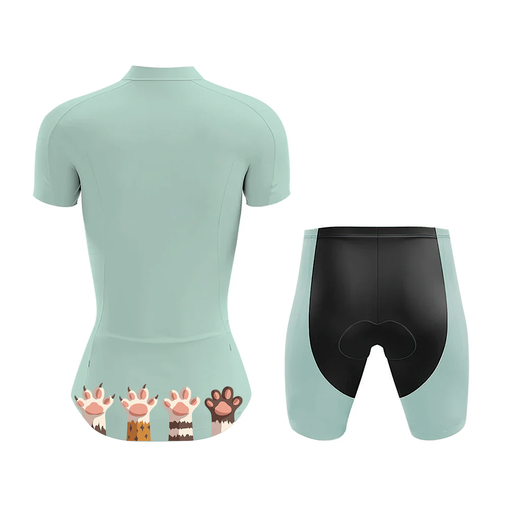 Cat Meow Women's Short Sleeve Cycling Kit - Image 2