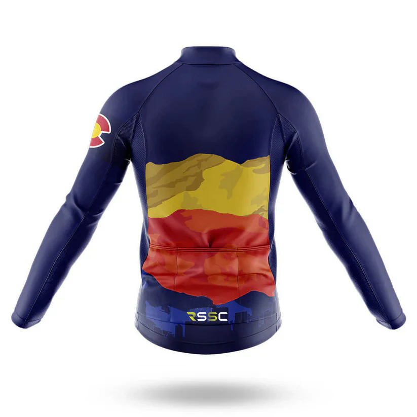 Colorado Colors Men's Long Sleeve Cycling Jersey - Image 2