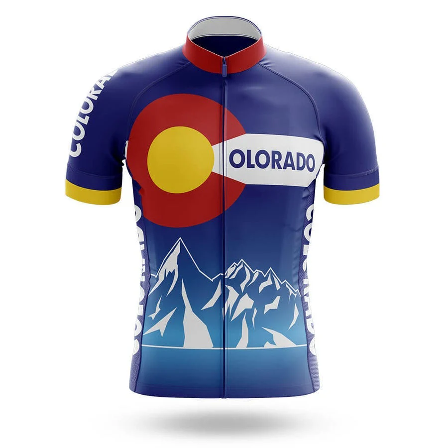 Colorado Mountains Men's Short Sleeve Cycling Kit - Image 3