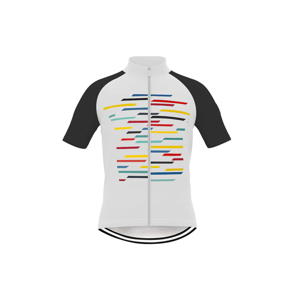 Colored Lines Kid's Cycling Kit - Image 4