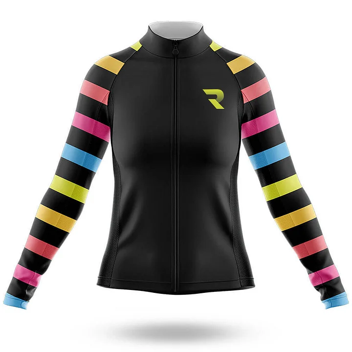 Colorful Black Women's Cycling Kit - Image 5