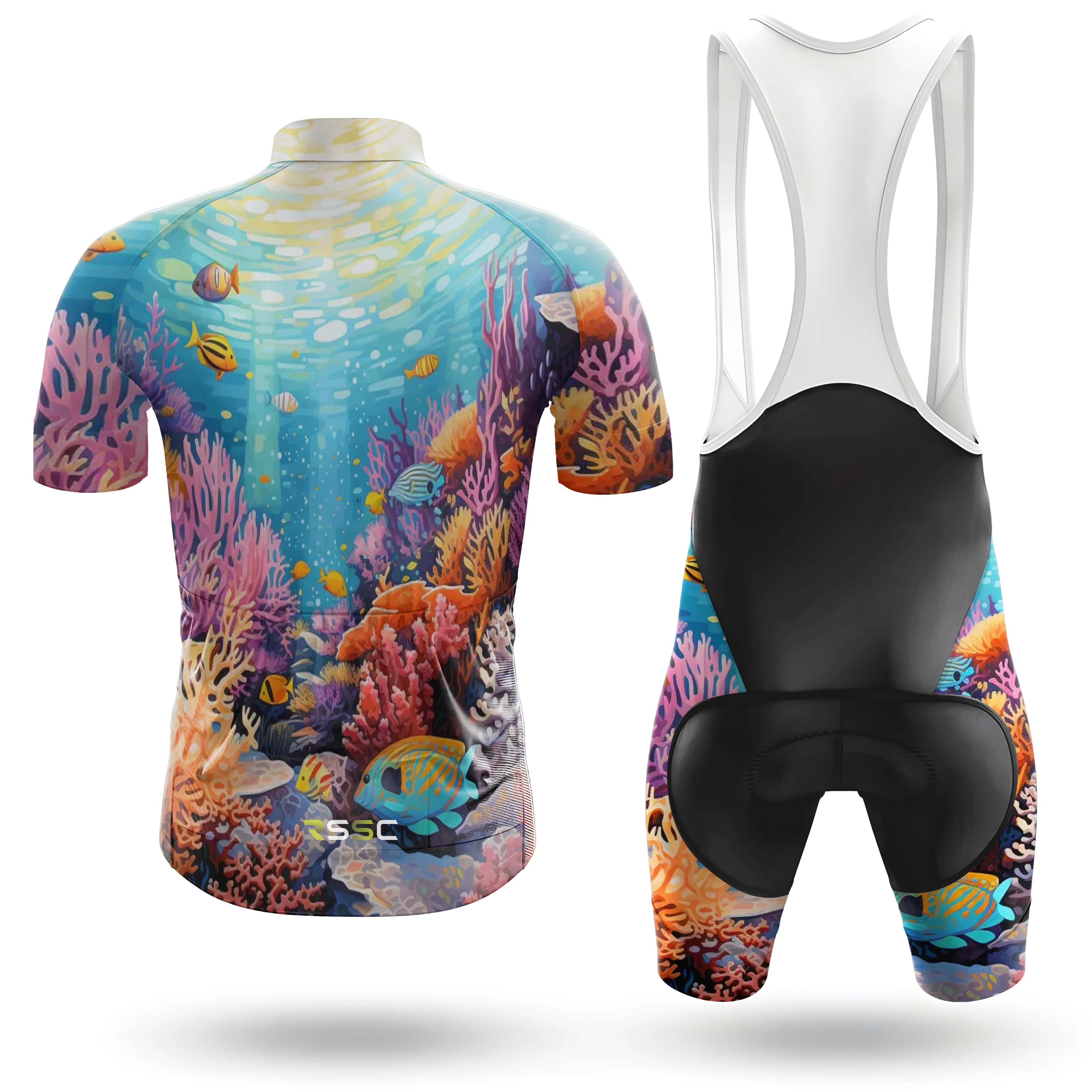 Colorful Corals Men's Cycling Kit - Image 2
