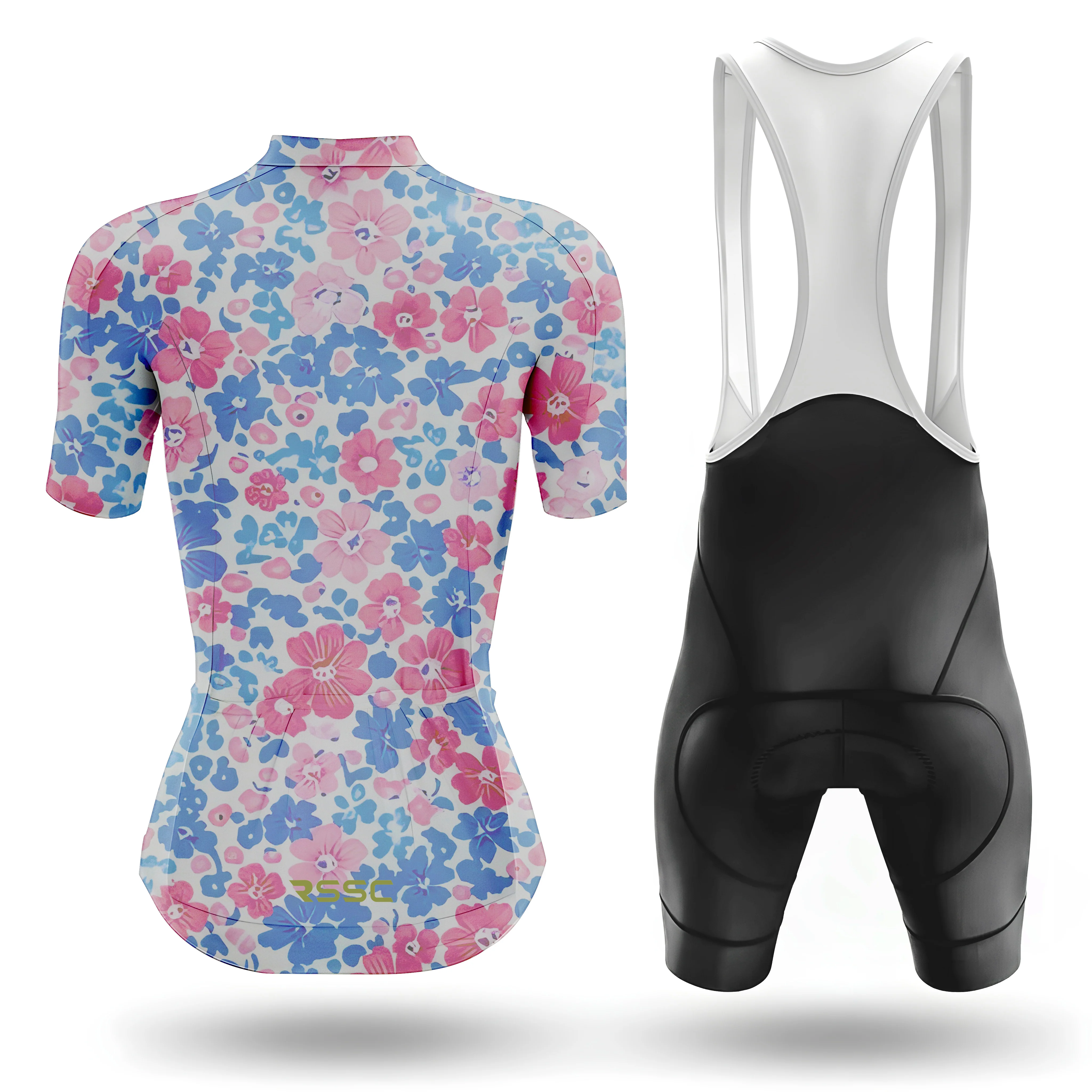 Colorful Flowers Women's Short Sleeve Cycling Kit - Image 2