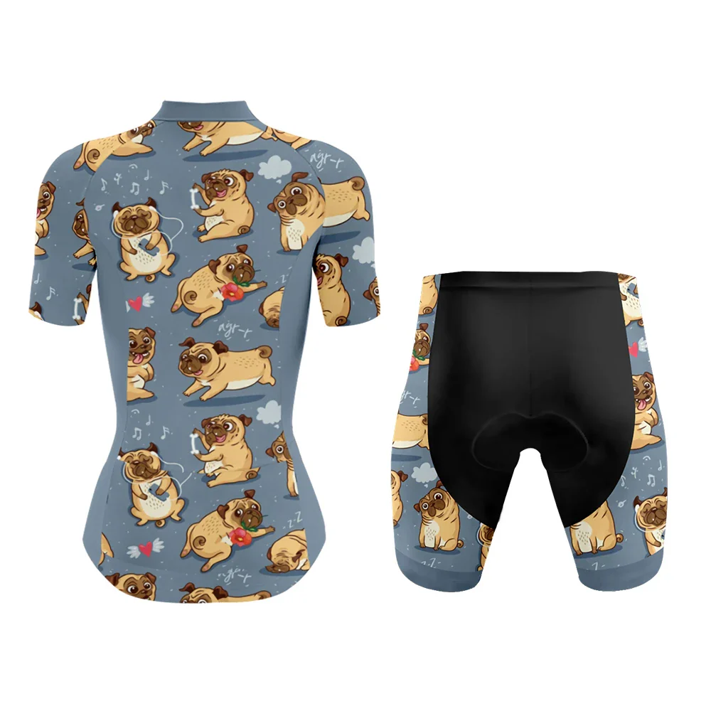 Cutest Pugs Women's Cycling Kit - Image 2