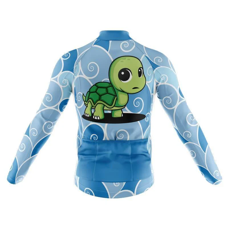 Sorry I'm Late Men's Long Sleeve Cycling Jersey - Image 2